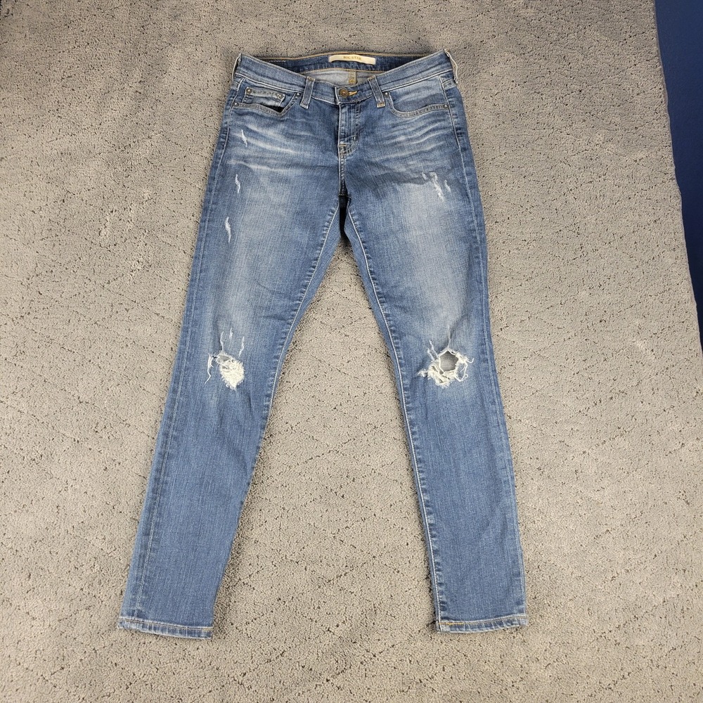Big Star Jeans Womens 28 Blue Alex Mid Rise Skinny Ankle Distressed‎ Stretch